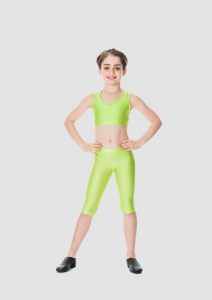 t-back leggings lime