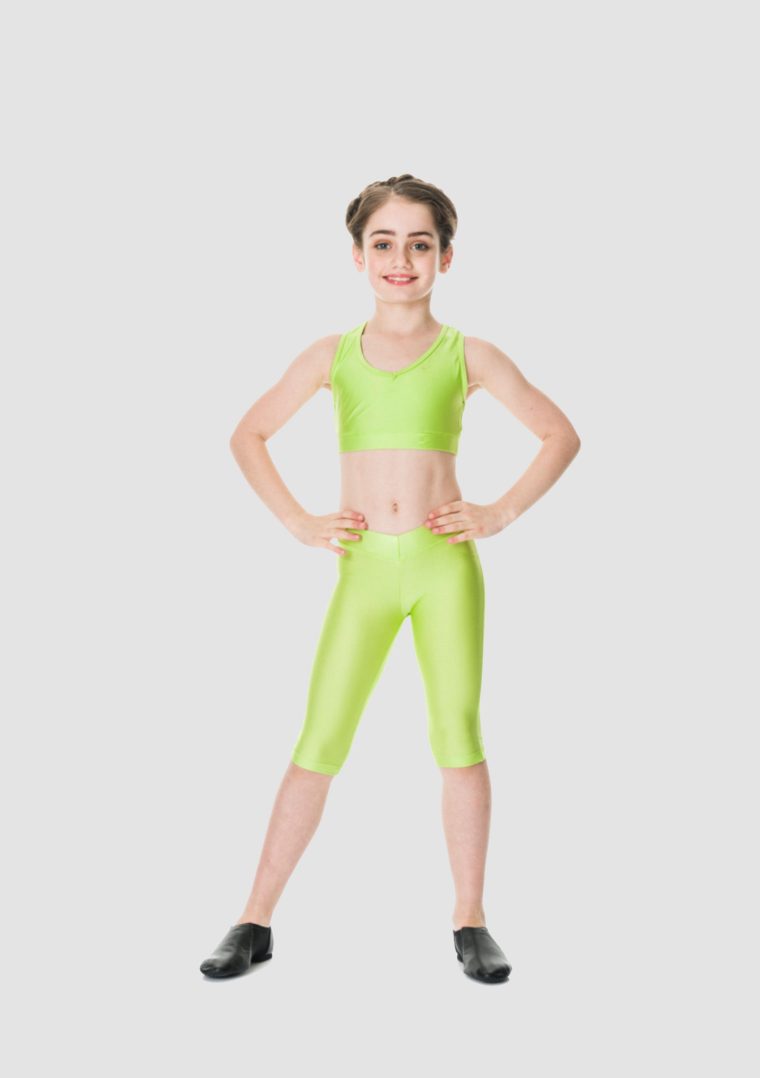 t-back leggings lime