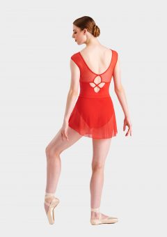mini ballet skirt red