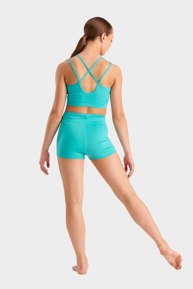 dance crop top turquoise