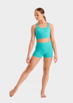 dance crop top turquoise