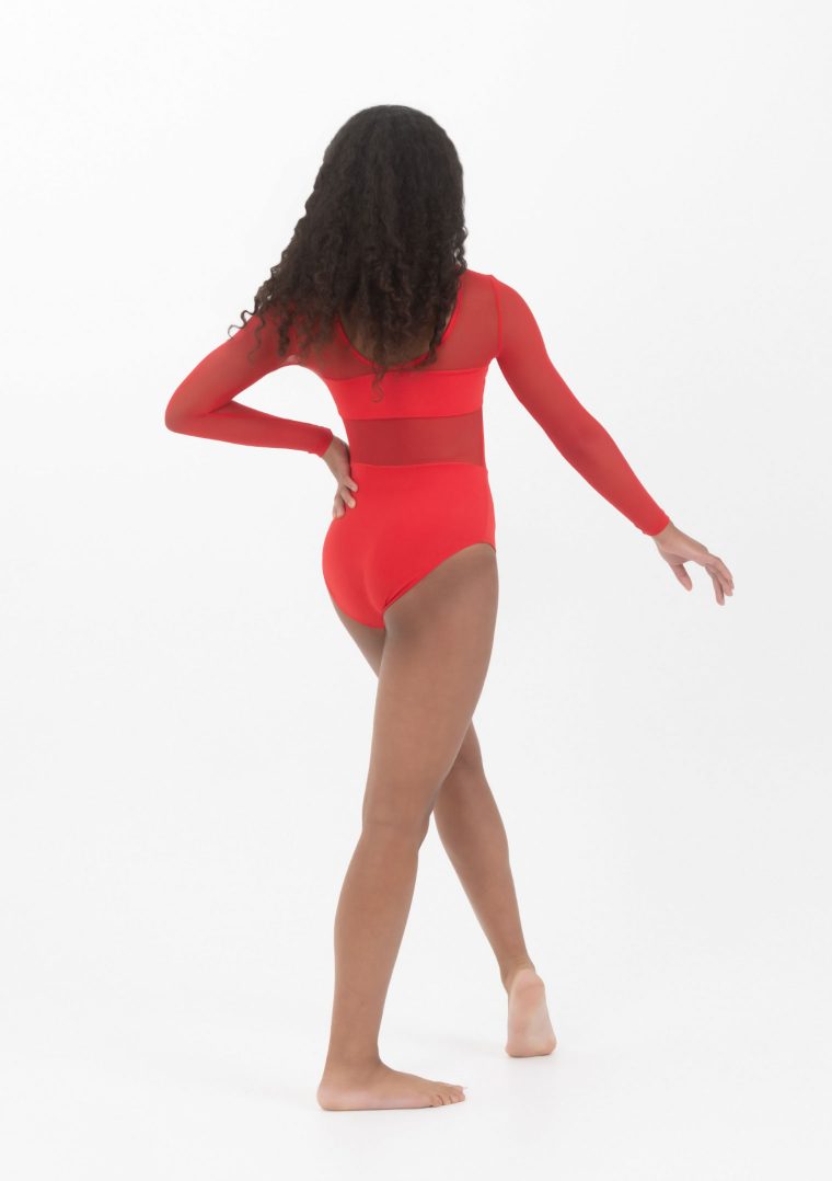 cleo leotard red