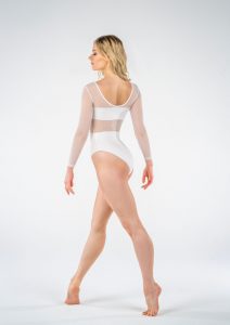 cleo leotard white