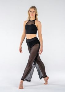 mesh performance crop pants