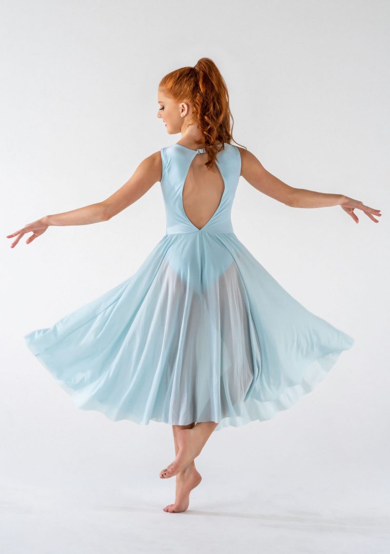 skylar lyrical dress pale blue