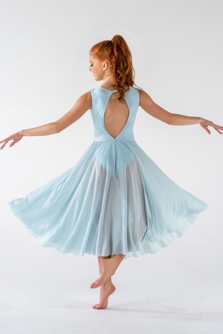 skylar lyrical dress pale blue