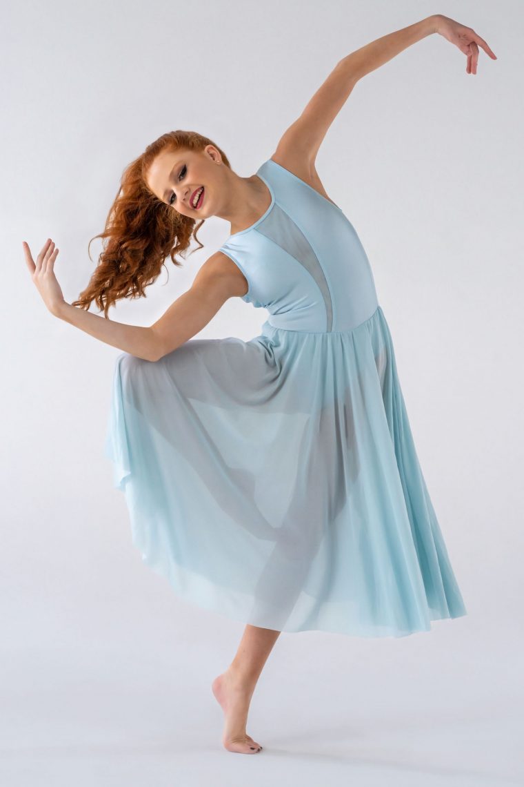 skylar lyrical dress blue