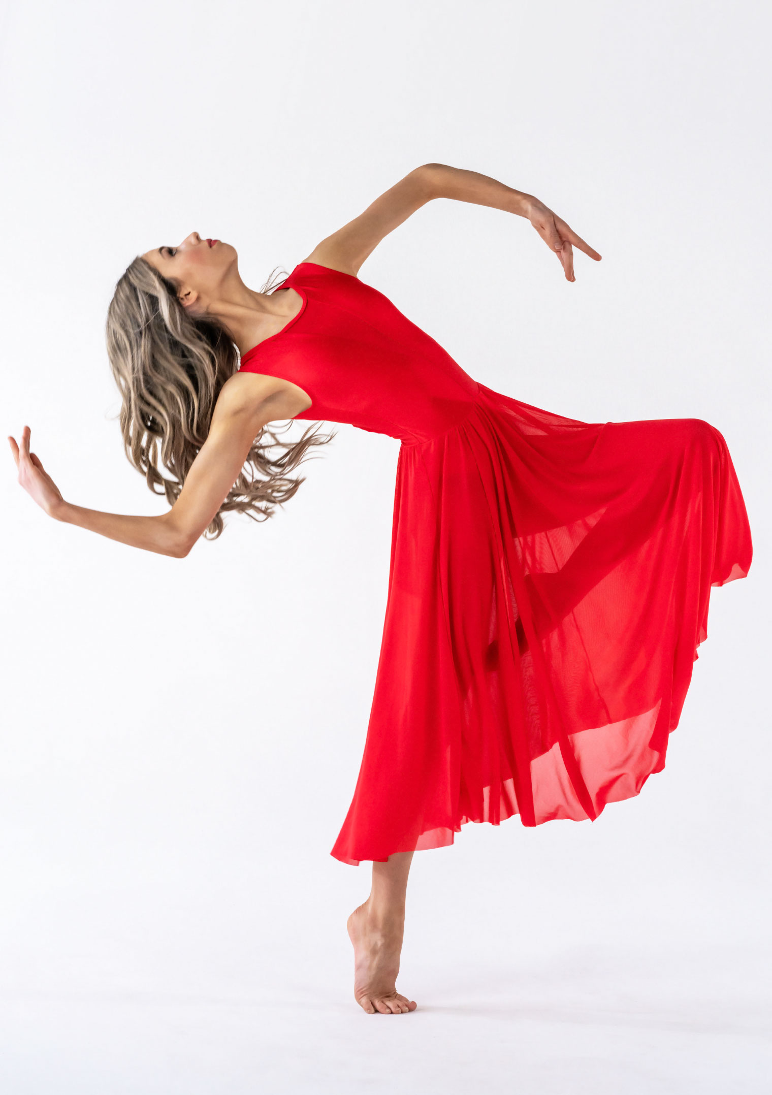 Studio 7 Dancewear | Skylar Dress | Long Mesh Lyrical Dress