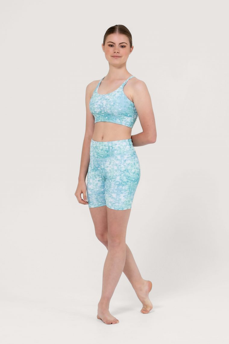june top and shorts blue sprinkle