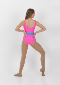 neon leotard pink