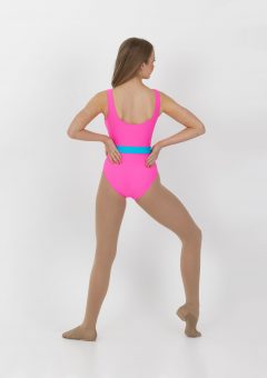 neon leotard pink