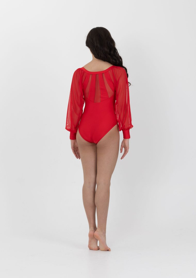 natalie leotard red