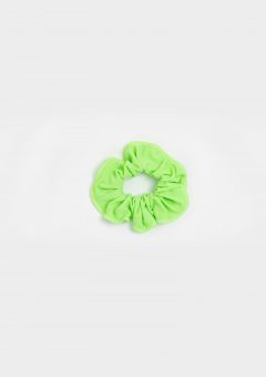 neon scrunchie green