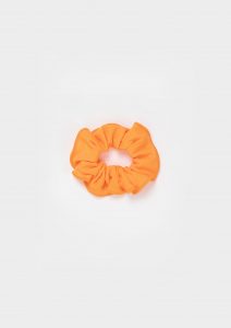 neon scrunchie orange