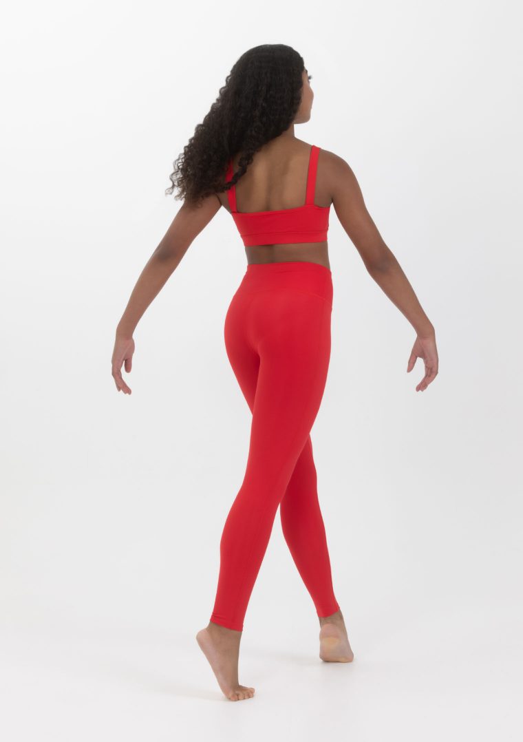 performance leggings red