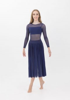 vision mesh skirt navy