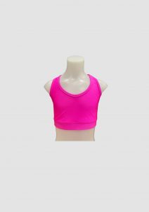 t-back crop top hot pink