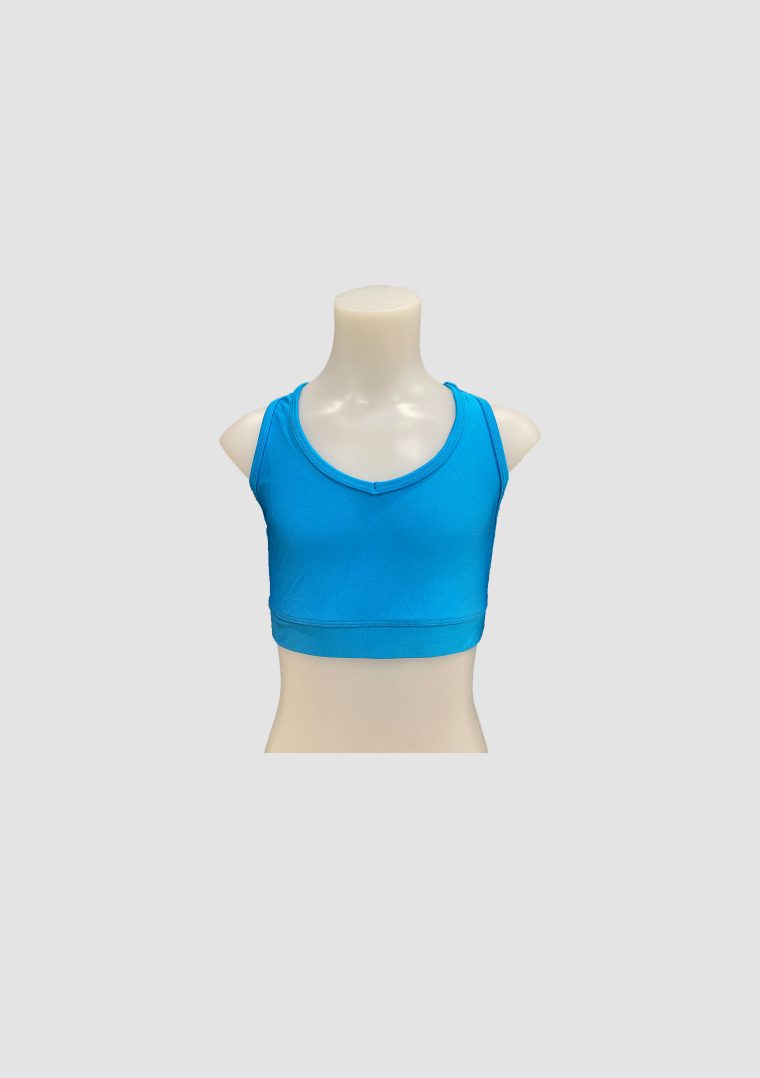 t-back crop top turquoise