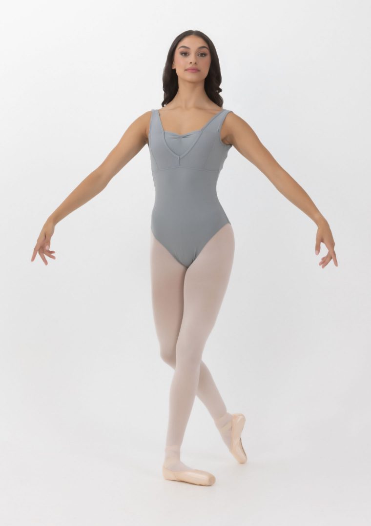 abby leotard slate grey