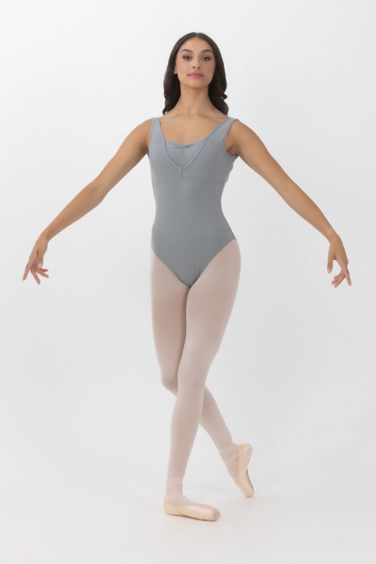 abby leotard slate grey