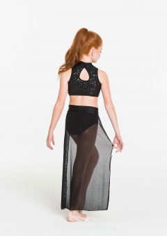 synchronise contemporary skirt black