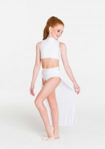 synchronise contemporary skirt white