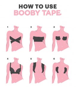 how to use booby tape