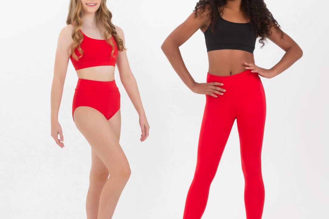 red leggings