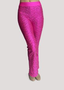 sequin stage pants hot pink