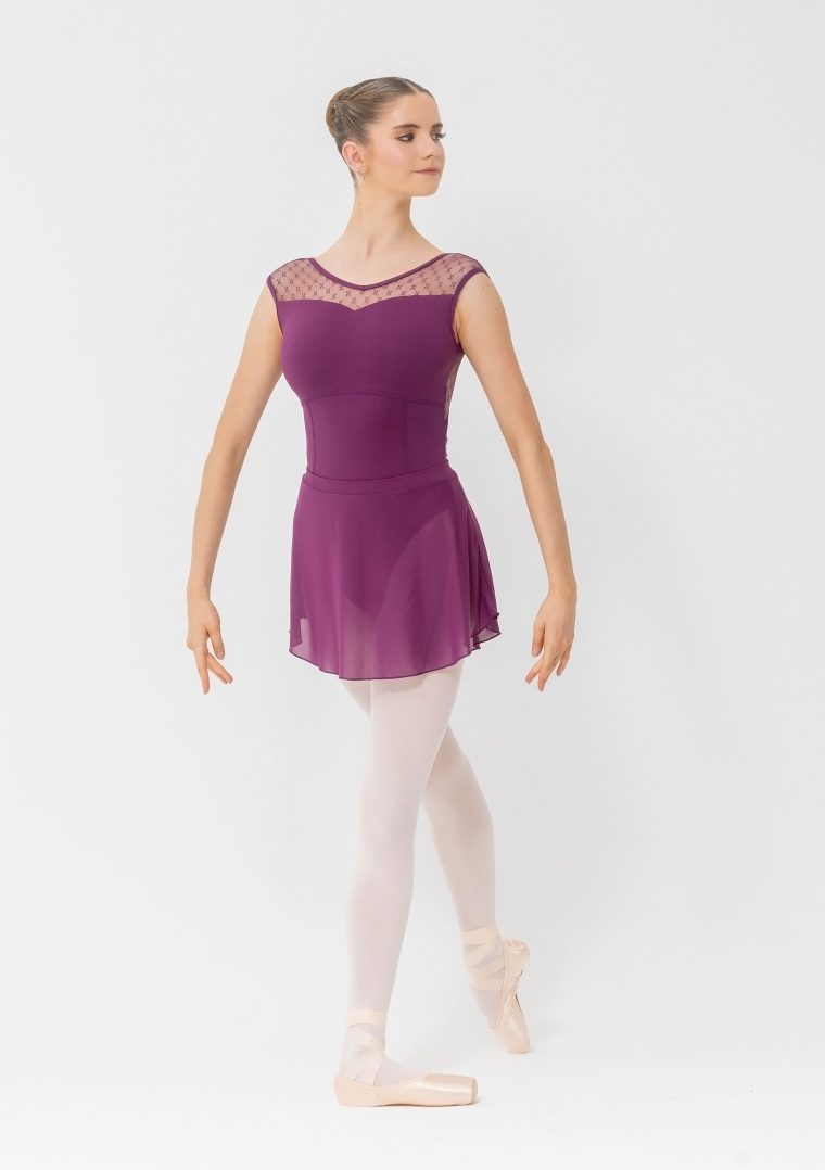 christina ballet skirt plum