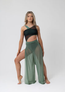 lyrical contemporary dance costume forest green