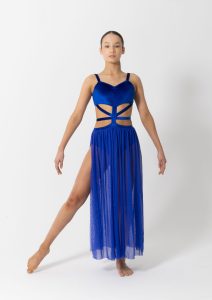 celeste lyrical dress royal blue