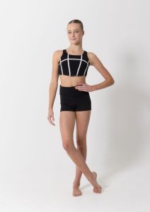 livi crop black white binding