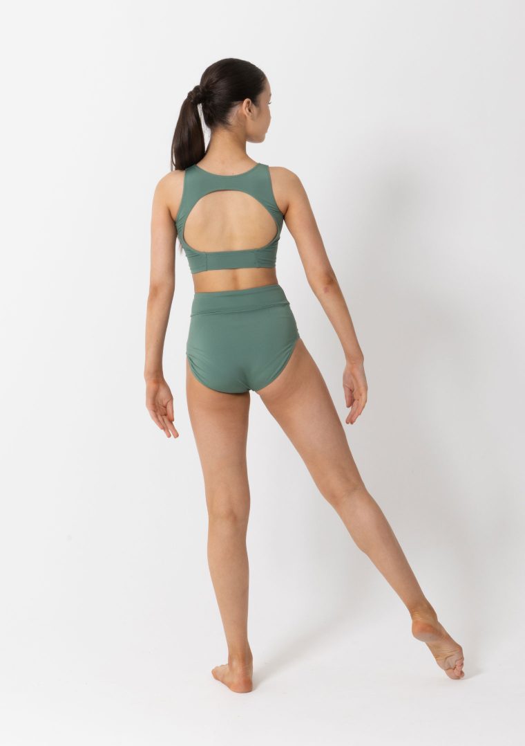 livi crop forest green