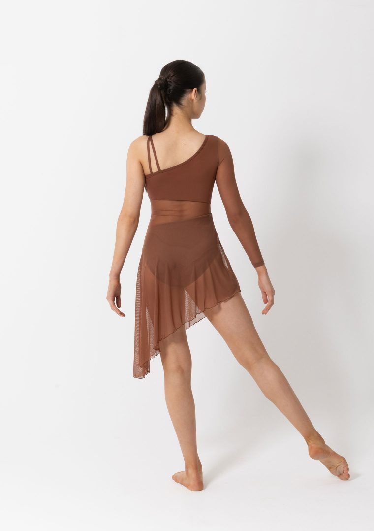 tasha lyrical dress mocha brown