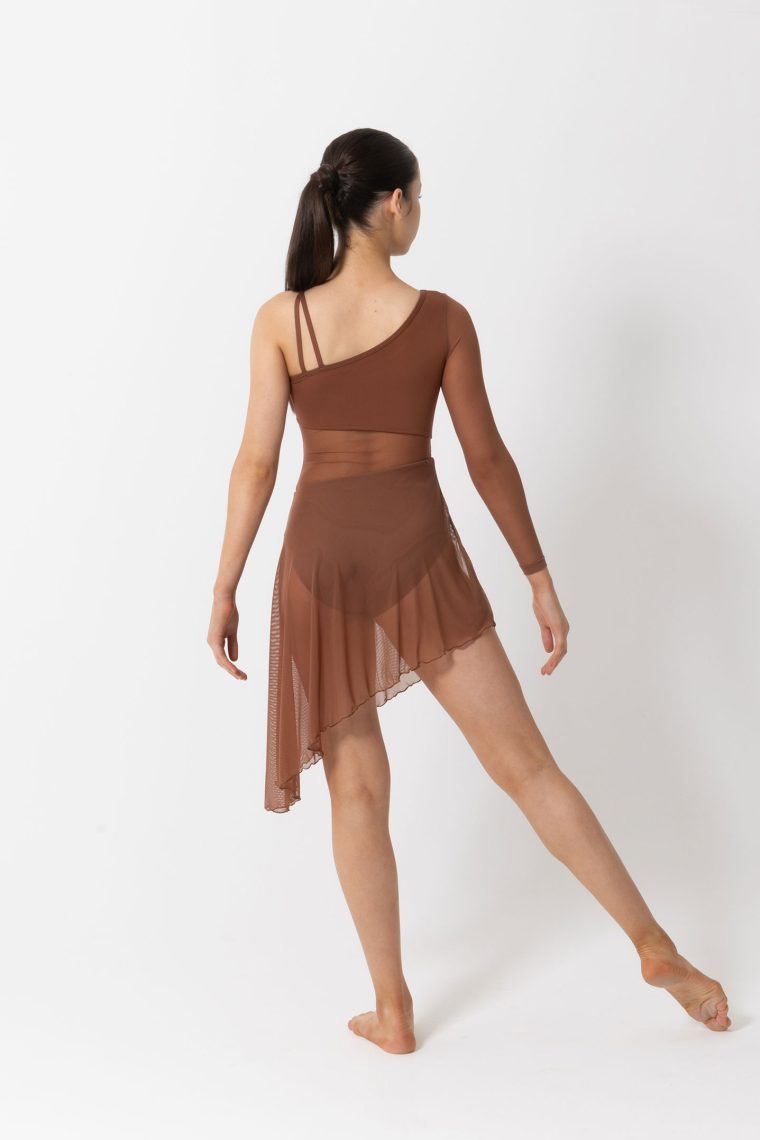 tasha lyrical dress mocha brown