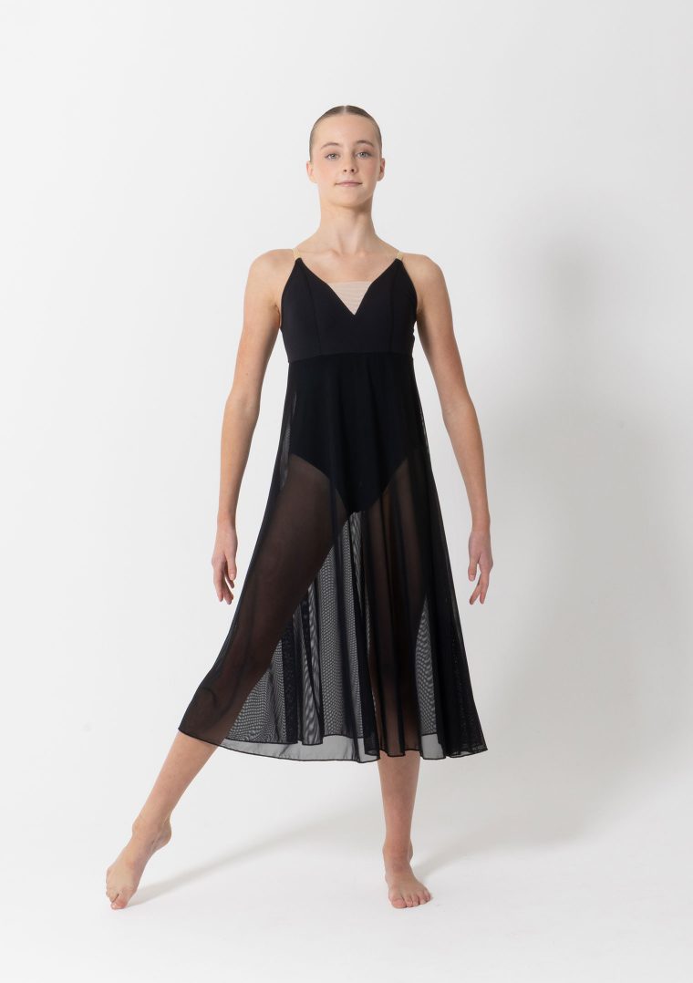 willow lyrical dress black