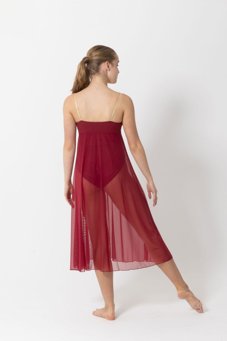 willow lyrical dress burgundy