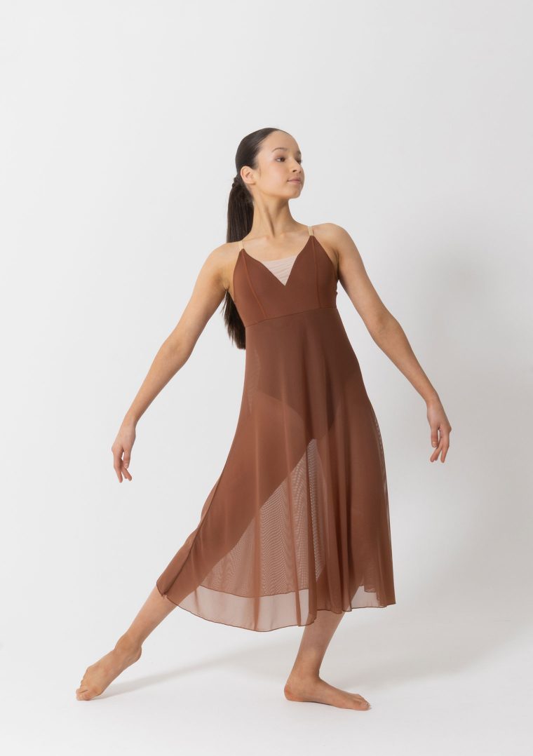 willow lyrical dress mocha
