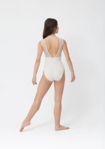 nina corset mesh leotard cream