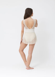 clara mesh dance skirt cream