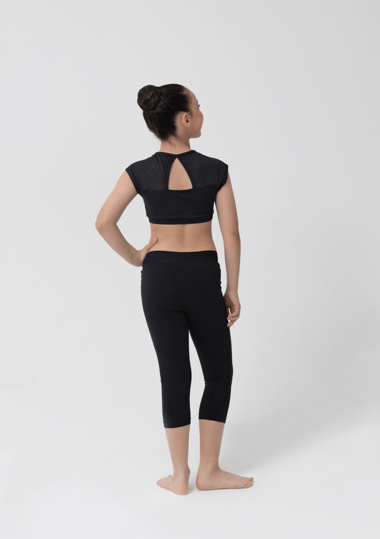 cotton 3/4 dance leggings