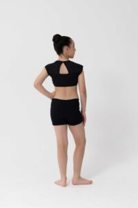 cotton dance shorts black