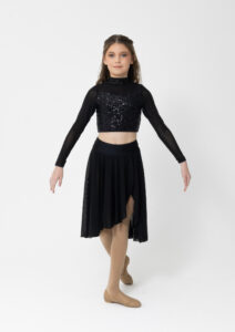 inspire mesh skirt black