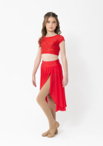 inspire mesh skirt red
