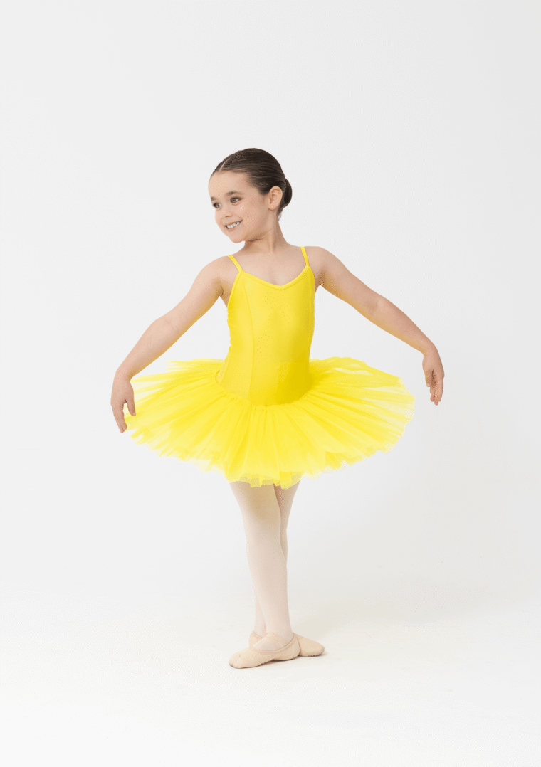 4 layer tutu yellow