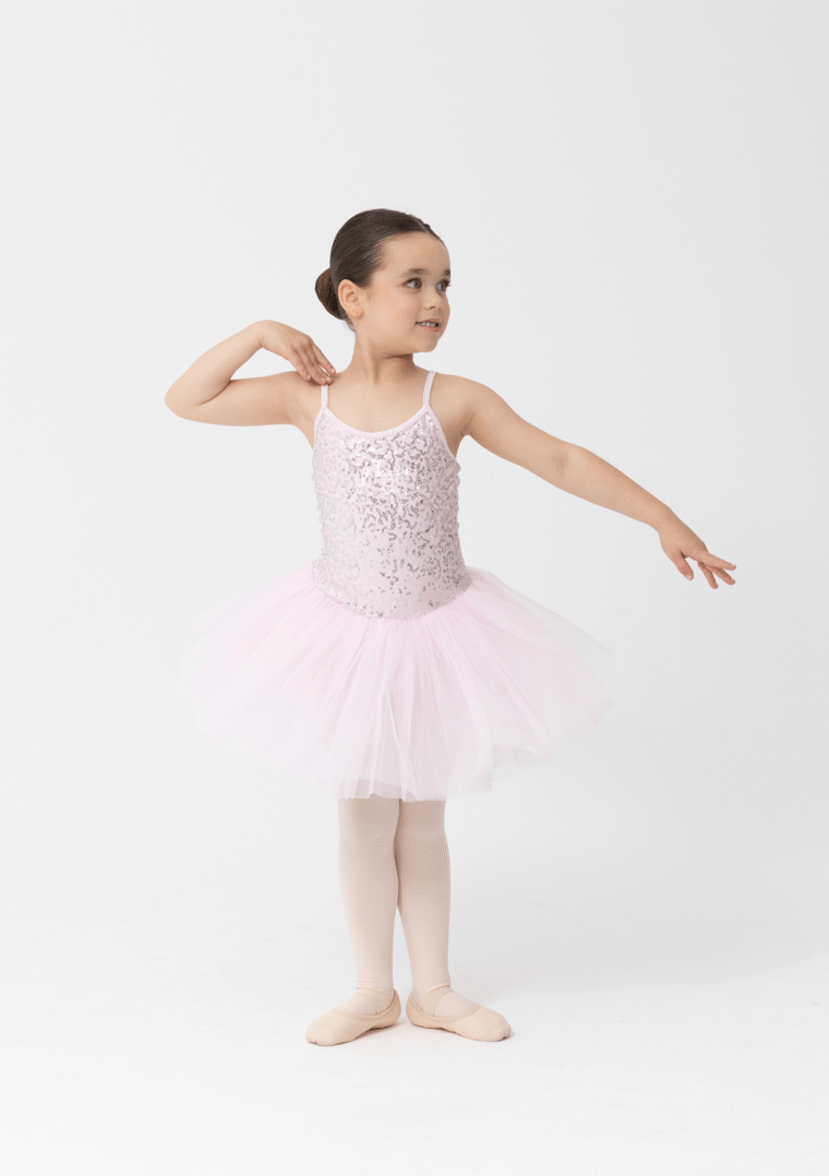 sequin tutu dress pale pink