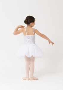 sequin tutu dress white
