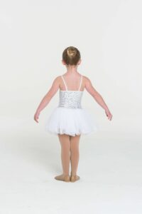 sequin tutu dress white