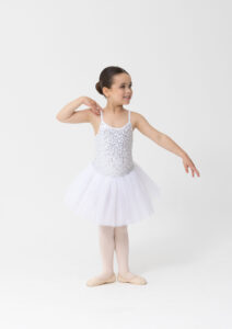 sequin tutu dress white